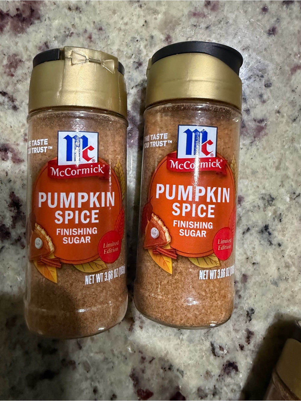 McCormick fall finishing sugars new bundle of 2 pumpkin spice